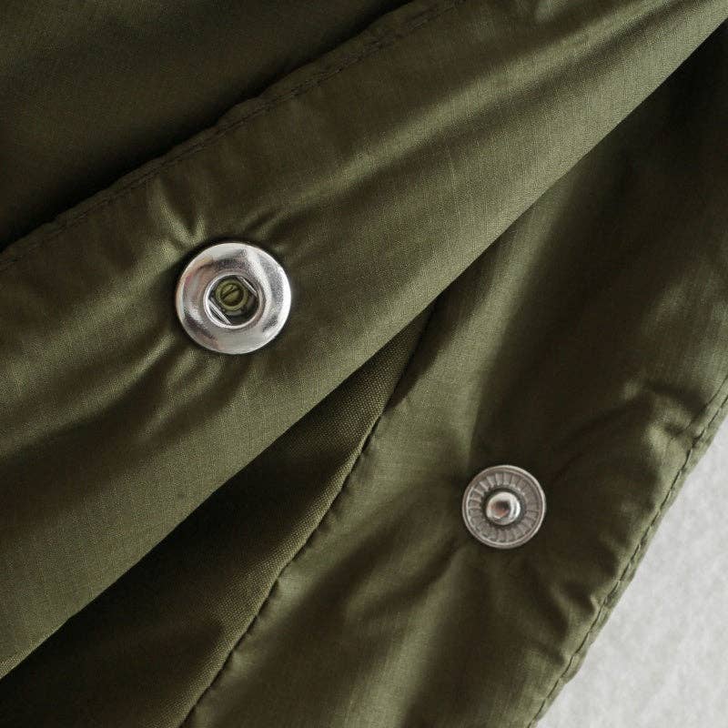 GREEN Cape Style Zip Up Coat for wholesale on Faire7