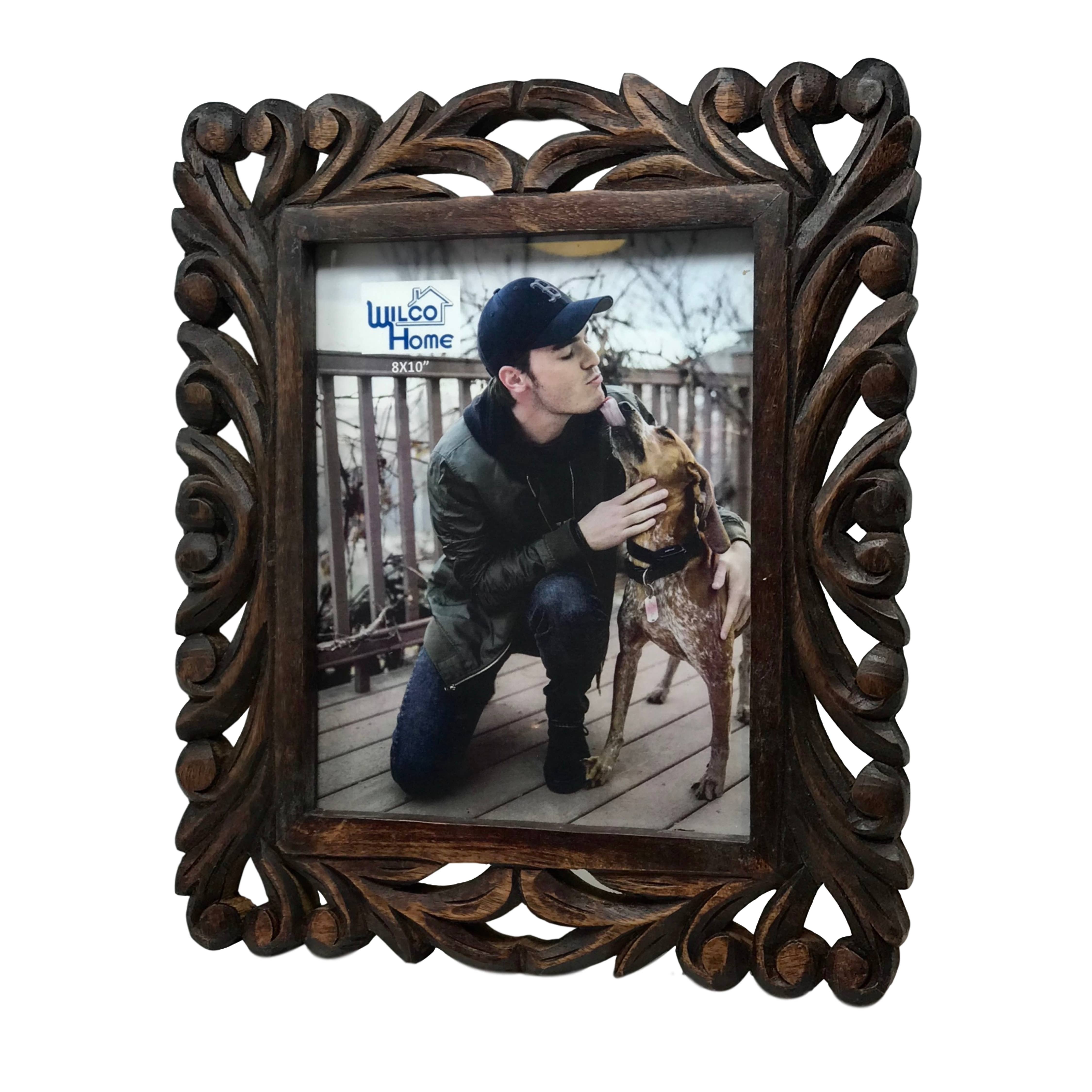 Wilco Home - Wholesale Picture Frame - Castille Hand-Carved Easel Photo Frame-Fall Décor7
