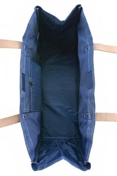 Cap Zone - Wholesale Draagtas - Dames - Denim Canvas Oversized Tas5