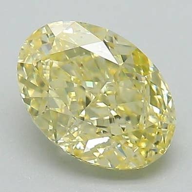 Fancy Intense Yellow Color Oval Lab Grown Diamond | 1.17 CT for wholesale by All Diamond Source