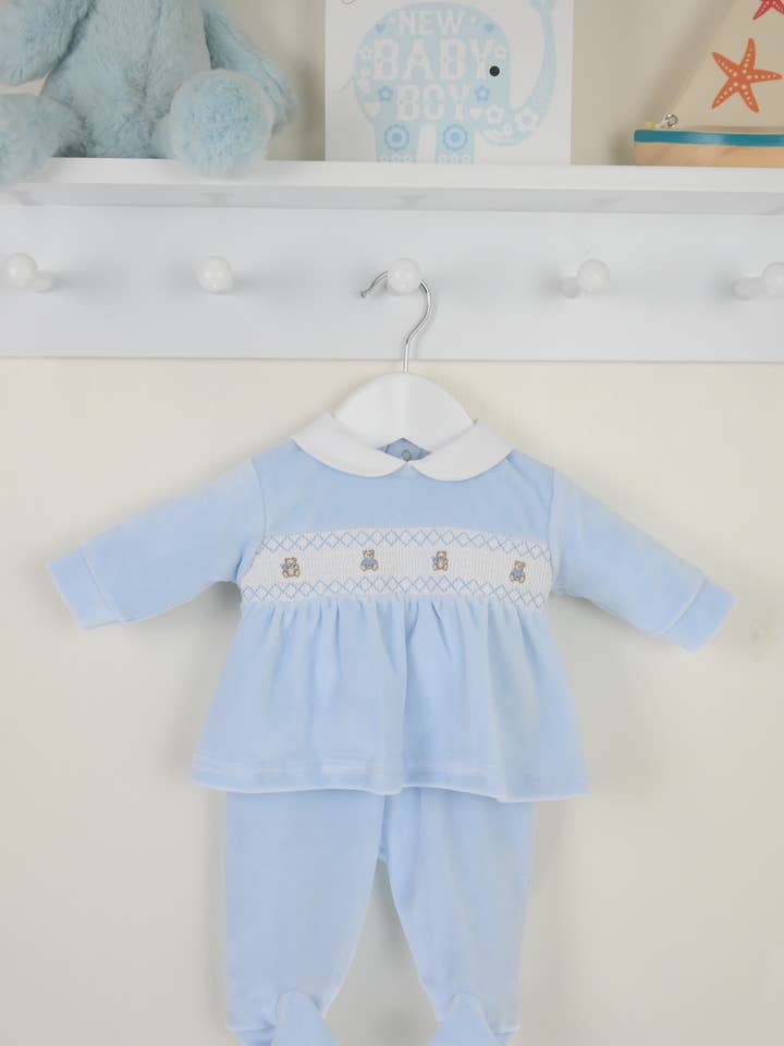 Conjunto de Ursinho com Fumo Azul por atacado de Pex Wholesale
