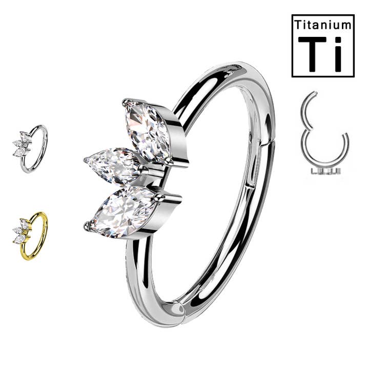 Titanium Clicker Circle with PWY-103 Crystals for wholesale by Awaken