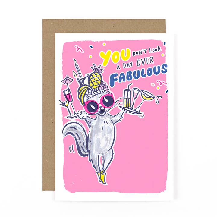 Curinga Aberto Aniversário Fabuloso Cocktail Gato por atacado de Hotchpotch