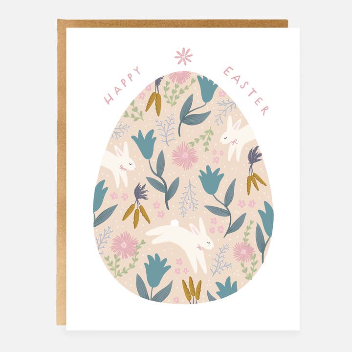 Biglietto di Pasqua - Classic Egg per la vendita all'ingrosso da parte di Ivory Paper Co