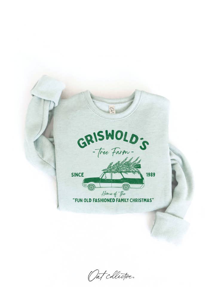 OAT COLLECTIVE - Wholesale Graphic Sweatshirt - Women's - GRISWOLD'S TREE FARM Graphic Sweatshirt