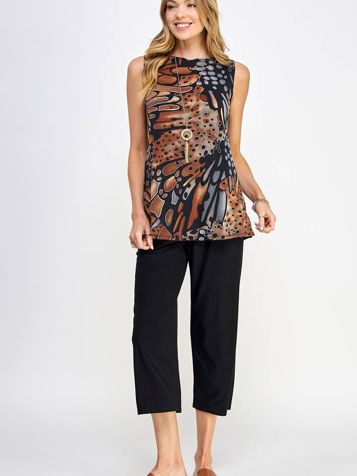 Encolure bateau imprimée Top-2063HT-TRP1-W207 pour la vente par Jostar