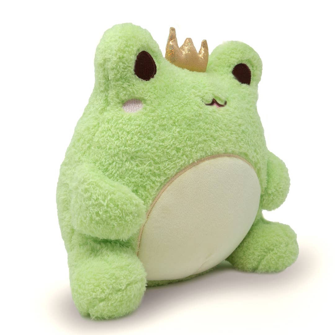 Cuddle Barn, Inc. - Vente Peluche – enfant et bébé - Wawa le Prince (peluche douce grenouille verte kawaii)4