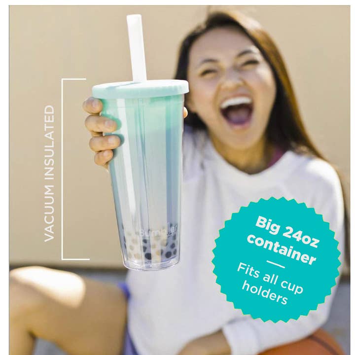 Bumbler - Wholesale Insulated Mug/Tumbler - Blush Pink - The original Boba Tea Tumbler8