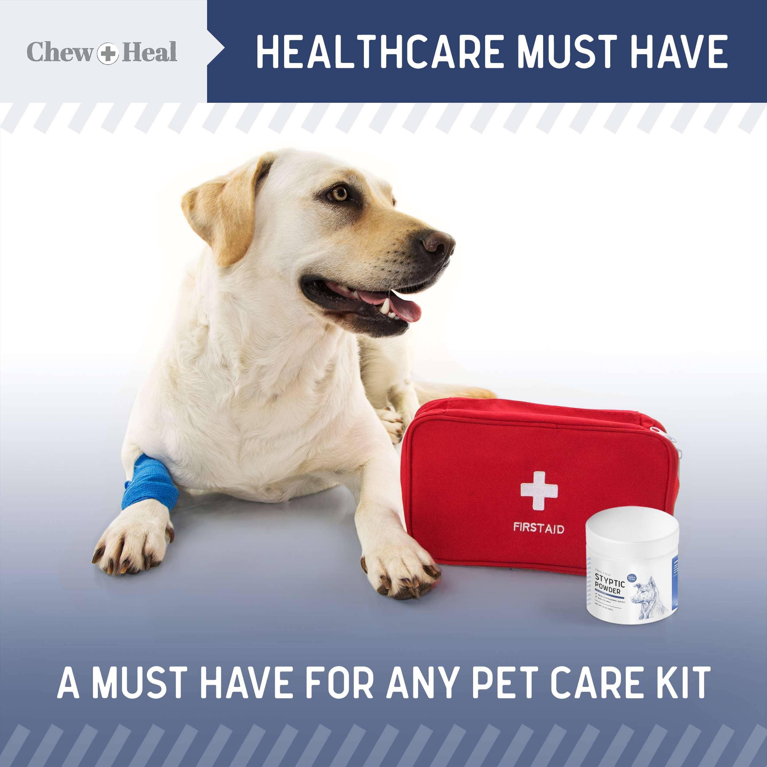 Chew + Heal - Wholesale Pet Grooming Aid - Dog - Chew + Heal Styptic Powder for Dogs, Cats and Birds5
