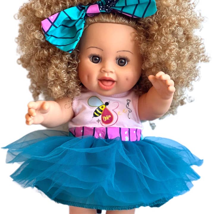 Orijin Bees – wholesale Doll – Kids – Sweet Joy Baby Bee Doll Blonde Curly Hair