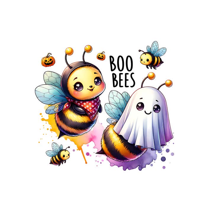 BOO BEES DTF PRINT for wholesale by Midwest Prints
