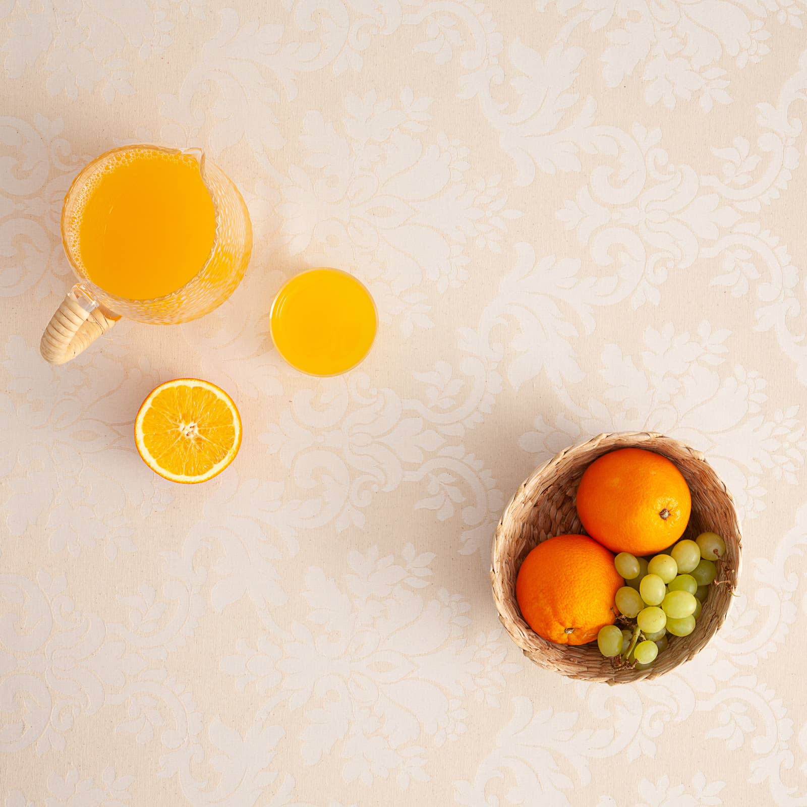 GAMUSI – wholesale Duk – Vattentät jacquardduk i bomull med blommönster från DAMA22