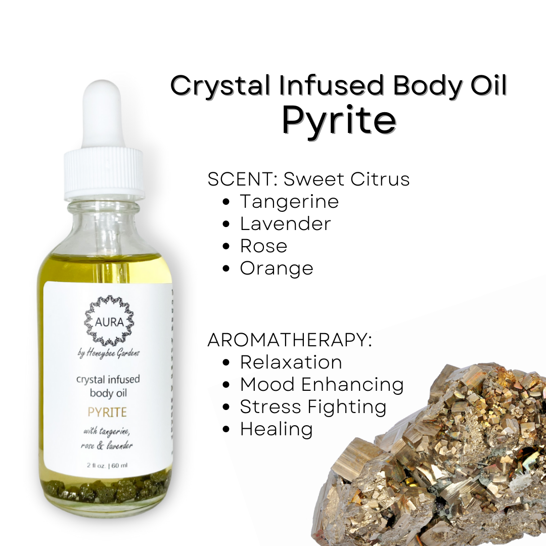 Honeybee Gardens Natural Cosmetics & Body Care - Wholesale Bath/Body Oil - Crystal Infused Aromatherapy Body Oils8
