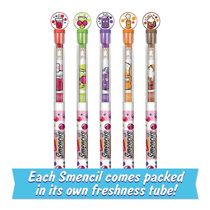 Scentco, Inc - Wholesale Pencil - Soda Shop Smencils - Scented Pencils - 5 Count