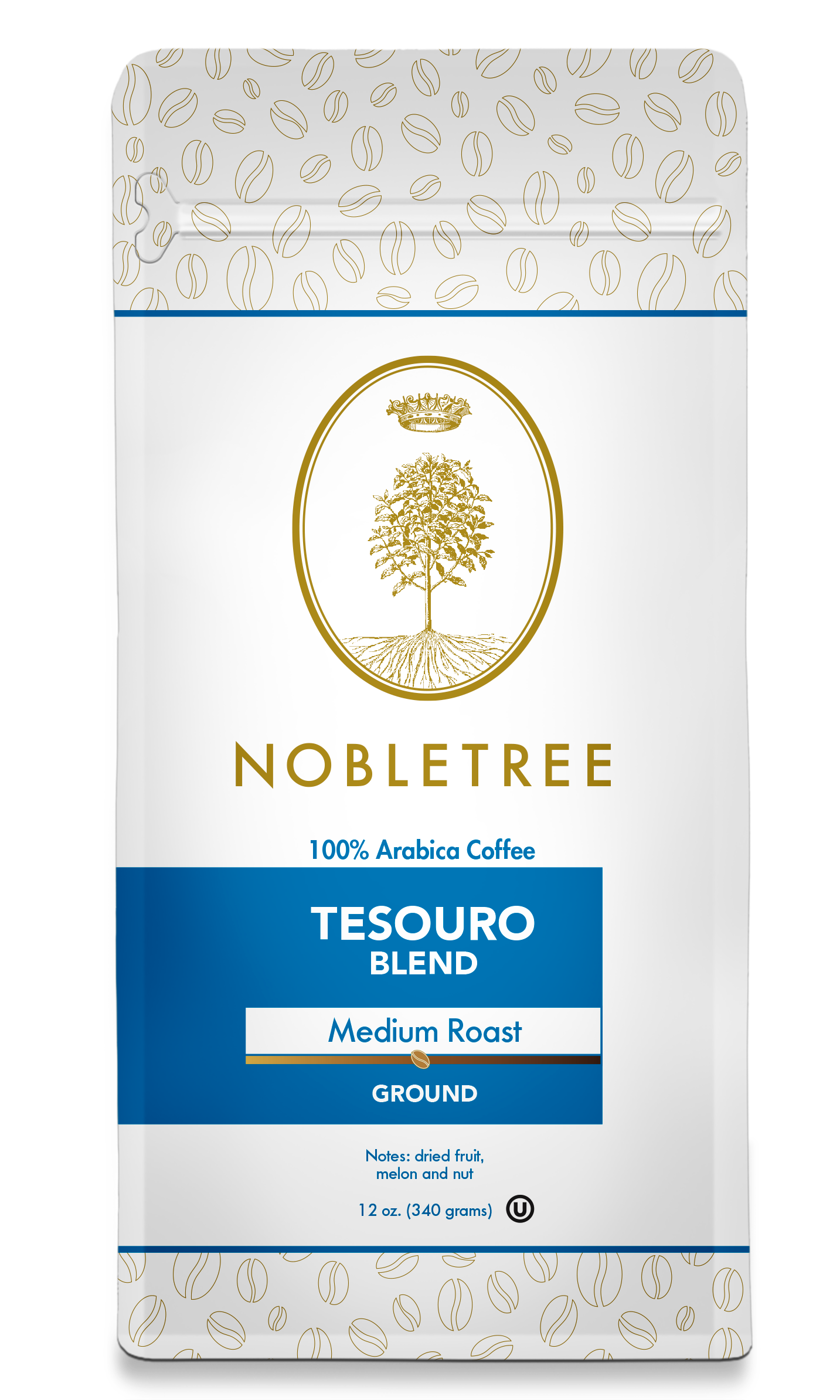 Nobletree Coffee - Wholesale Coffee Beans - Nobletree "Tesouro" Medium Roast Coffee 12oz1