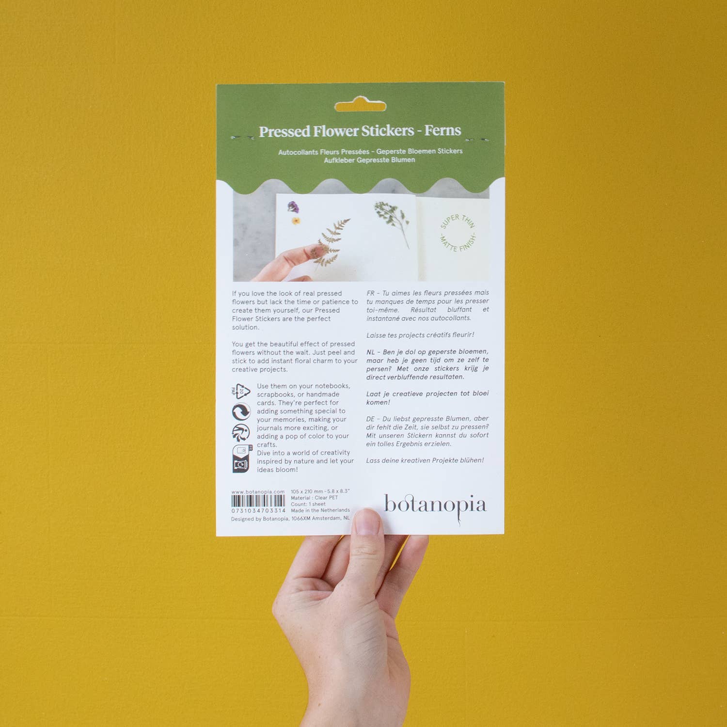 Botanopia USA - gifts , decor and cards for plant lovers - Wholesale Sticker - Pressed Flowers Sticker Sheet11