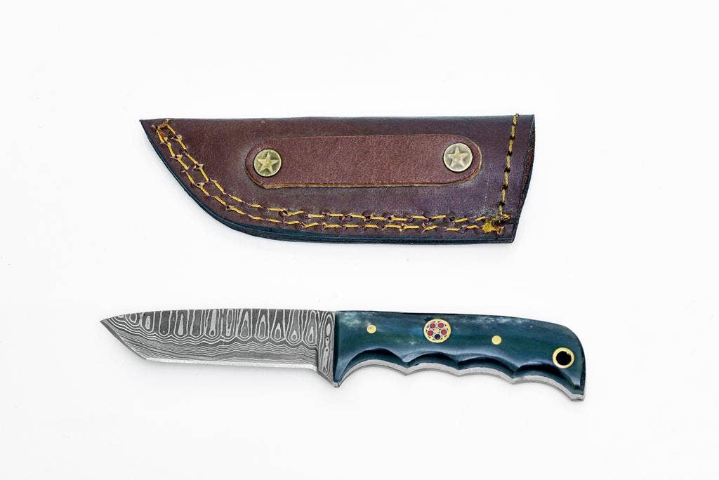 Titan International - Wholesale Zakmes/houder - Damascusstaal EDC-stijl Tanto Compacto TD-10xs3