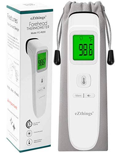 Reed – Engroshandel Termometer – EZThings pande termometer Medicinsk Non Touch infrarød med feber alarm0