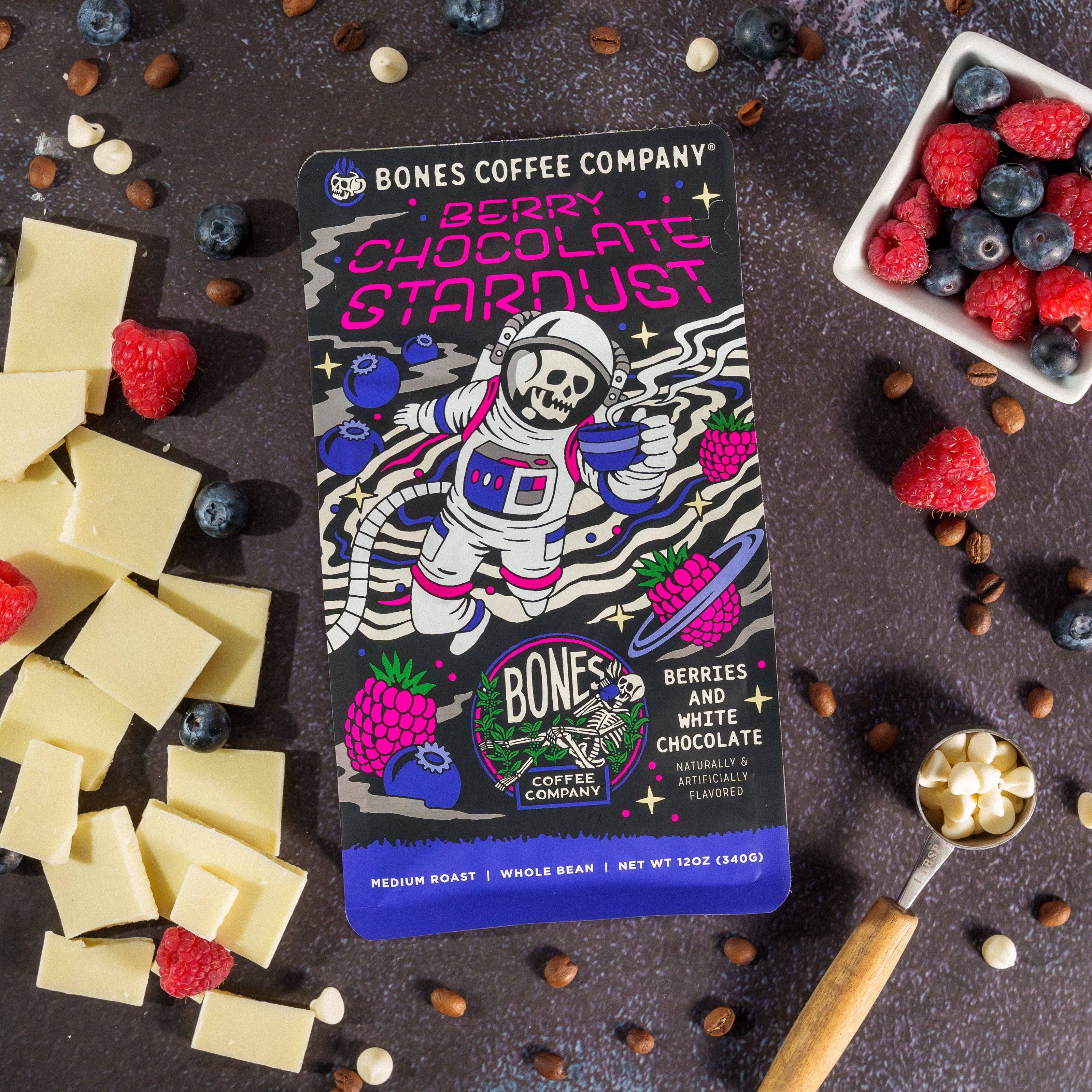 Bones Coffee Company – wholesale Ground coffee – Berry Chocolate Stardust Coffee | 12oz | Whole Bean & Ground7