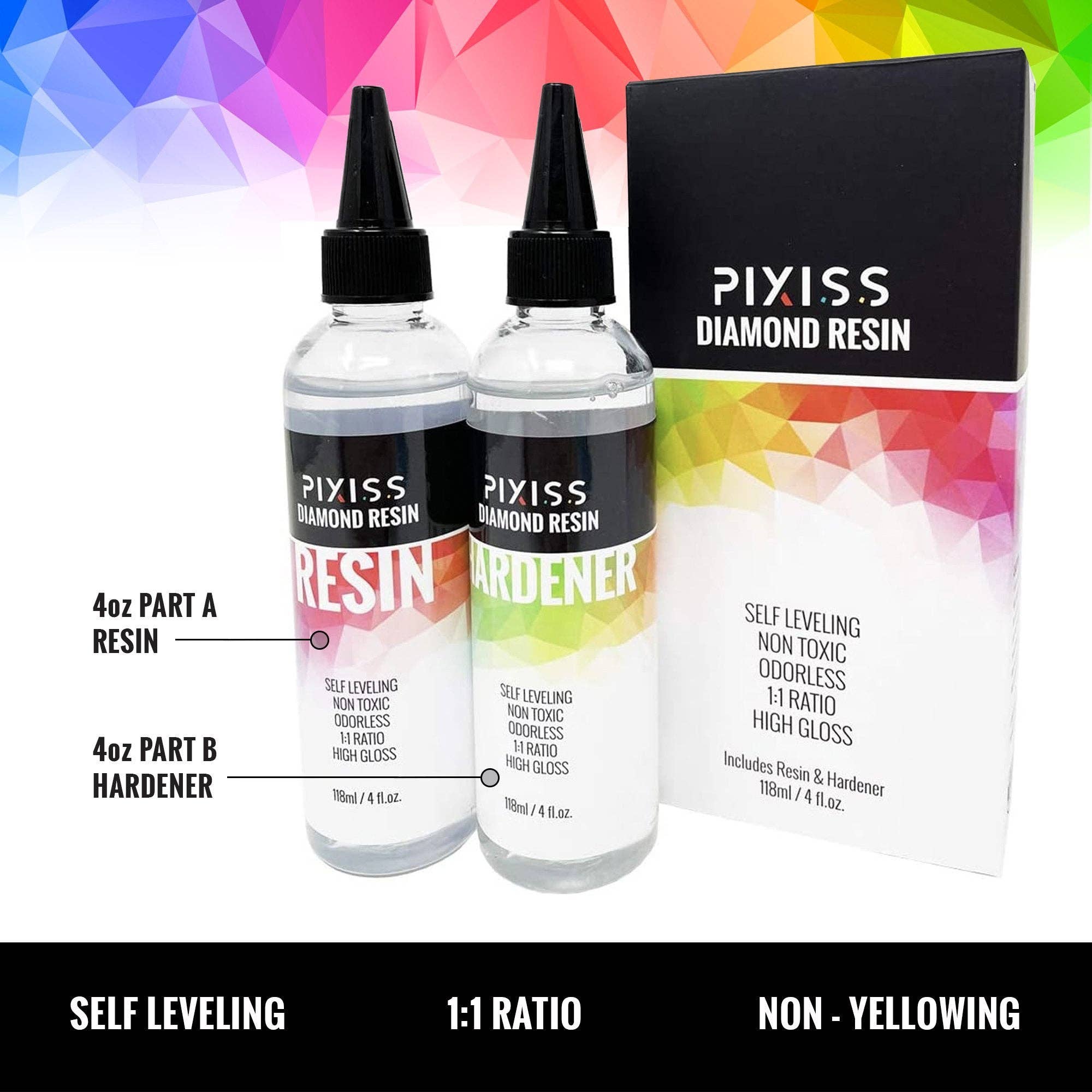 Pixiss - Wholesale Craft Supplies - PIXISS Diamond Resin; 8oz. with Silicone Jewelry Mold Kit1