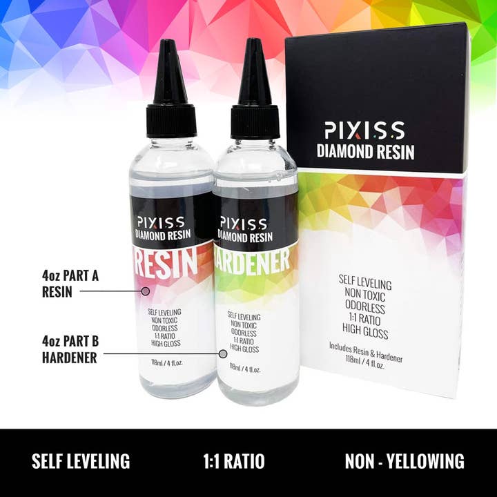 Pixiss - Wholesale Craft Supplies - PIXISS Diamond Resin; 8oz. with Silicone Jewelry Mold Kit1
