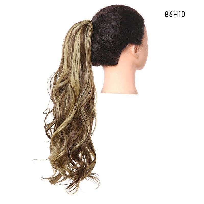 BrookPark Beauty - Wholesale Hair Extensions - Fluffy Long Curly Hair Clip Ponytail Wig2