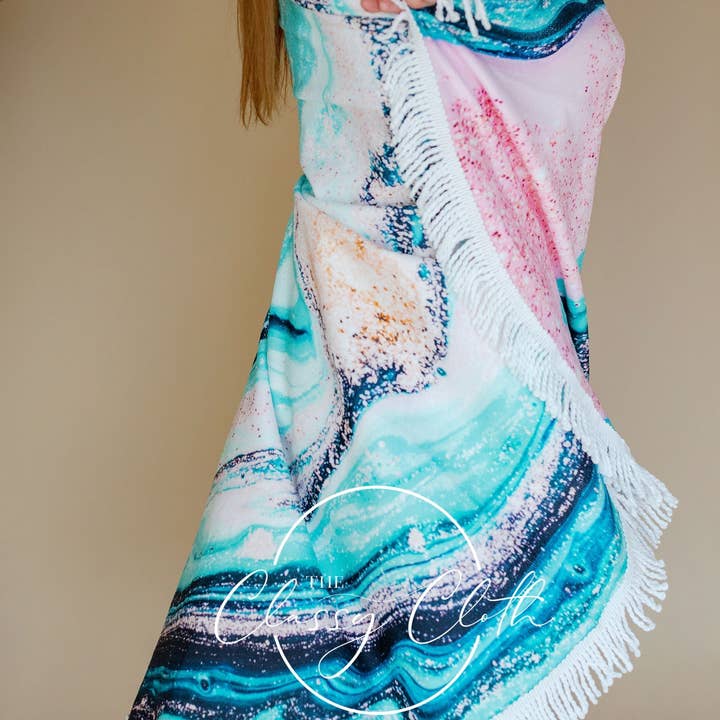 The Classy Cloth WS - Wholesale Beach Towel - Beach Towel - Electric Swirl RTS1