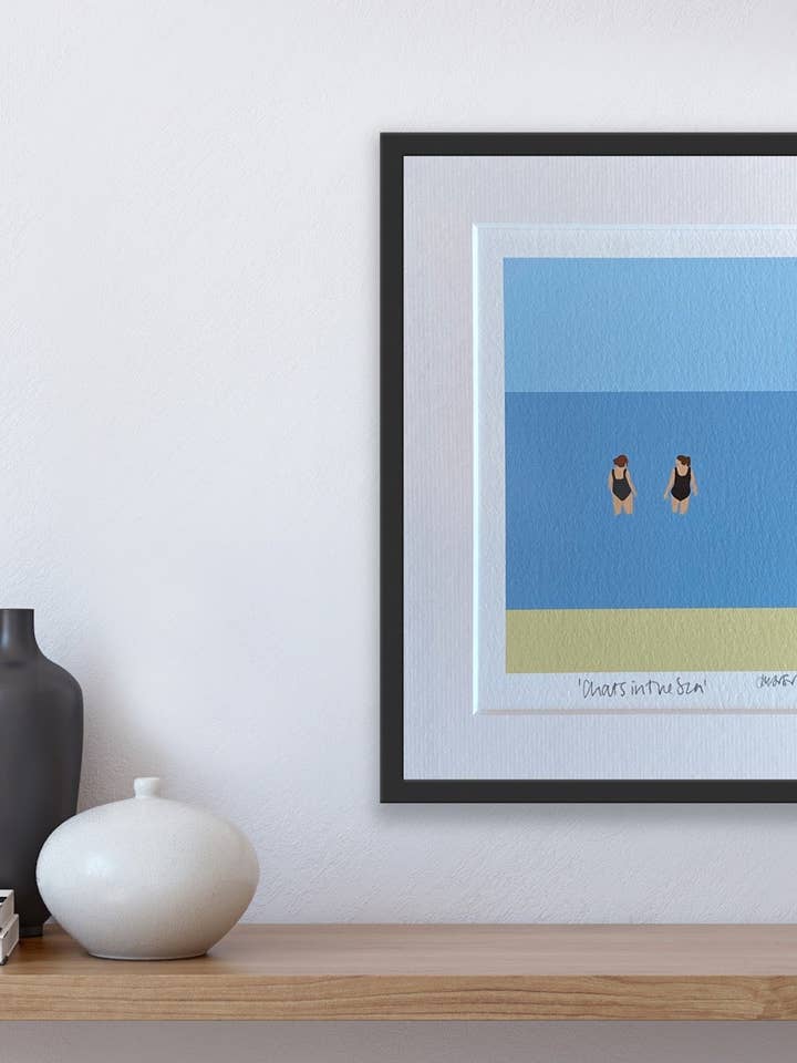 Chats dans la mer Imprimer pour la vente par Fiddy+Mabel