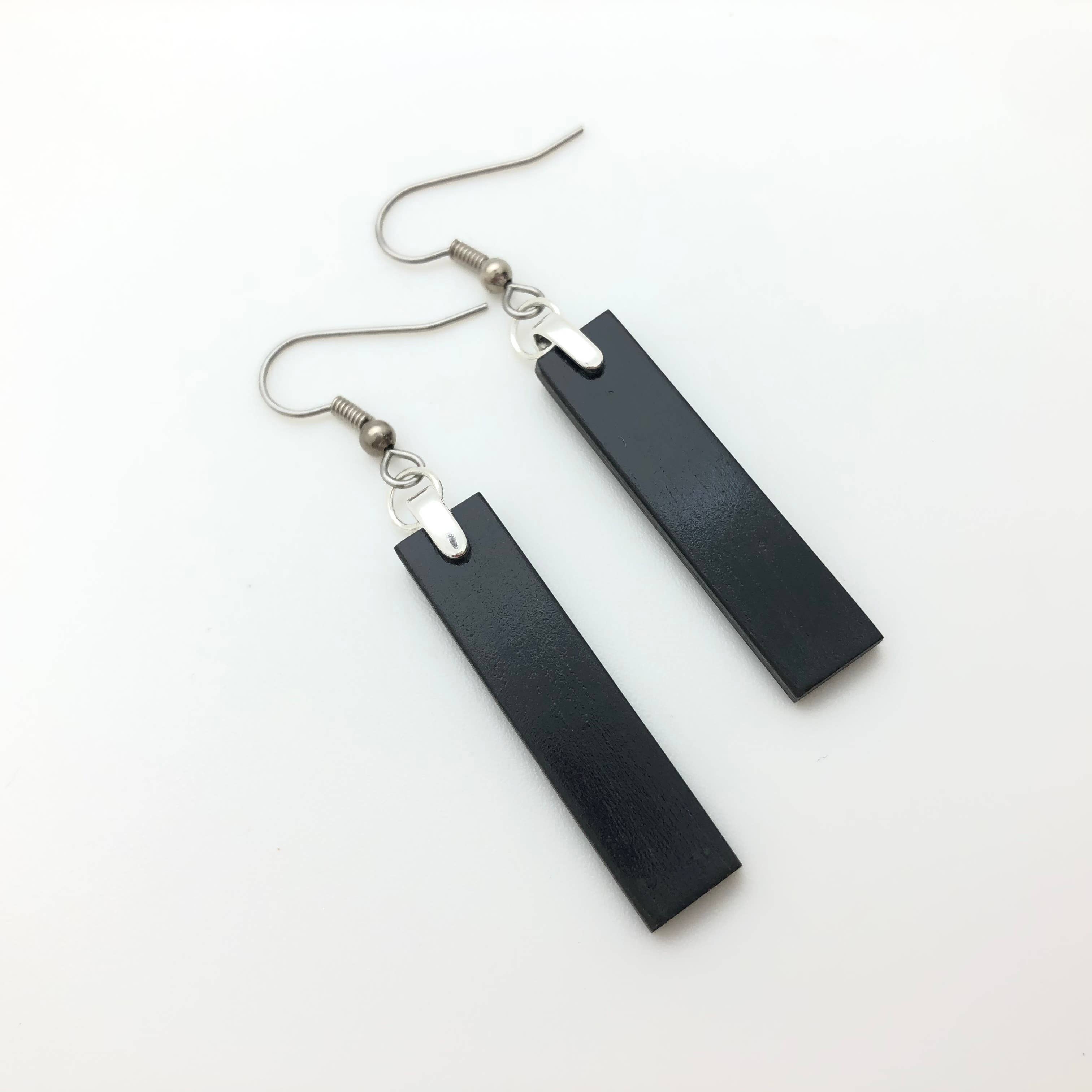 Forest Life Creations - Wholesale Dangle Earrings - Ebony Rod Earrings2