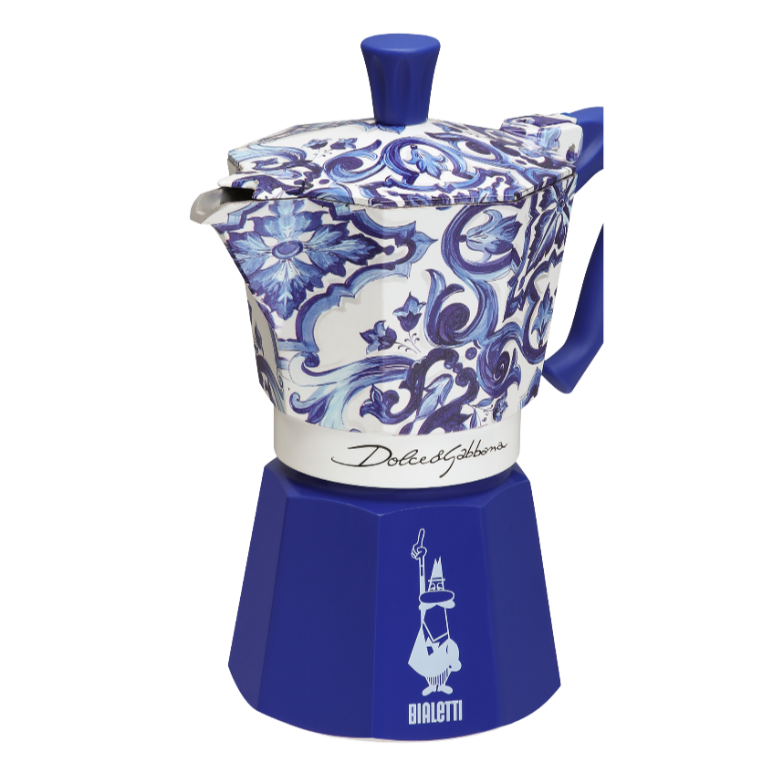 Bialetti X Dolce&Gabbana Blue Mediterranean Moka Express for wholesale on Faire7