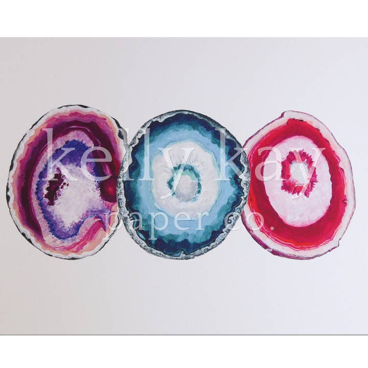 Kunstdruck | Geodes für den Großhandel von Kelly Kay Paper Co.