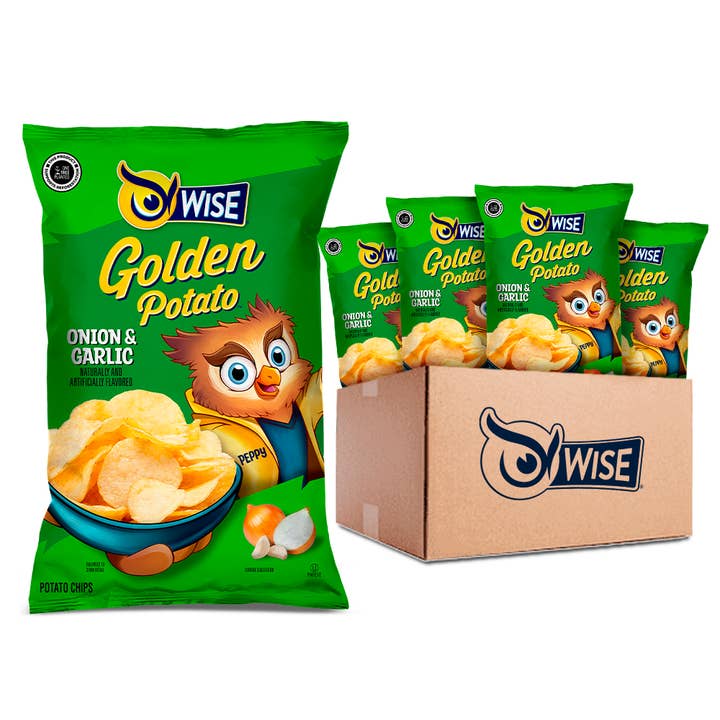 Onion & Garlic Potato Chips for wholesale by Wise Foods