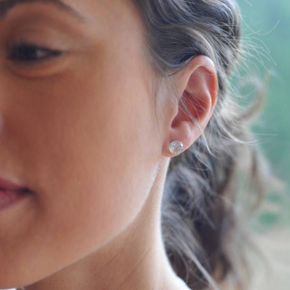Sela+Sage - Wholesale Stud/Post Earrings - Crystal Ball Stud Earrings1