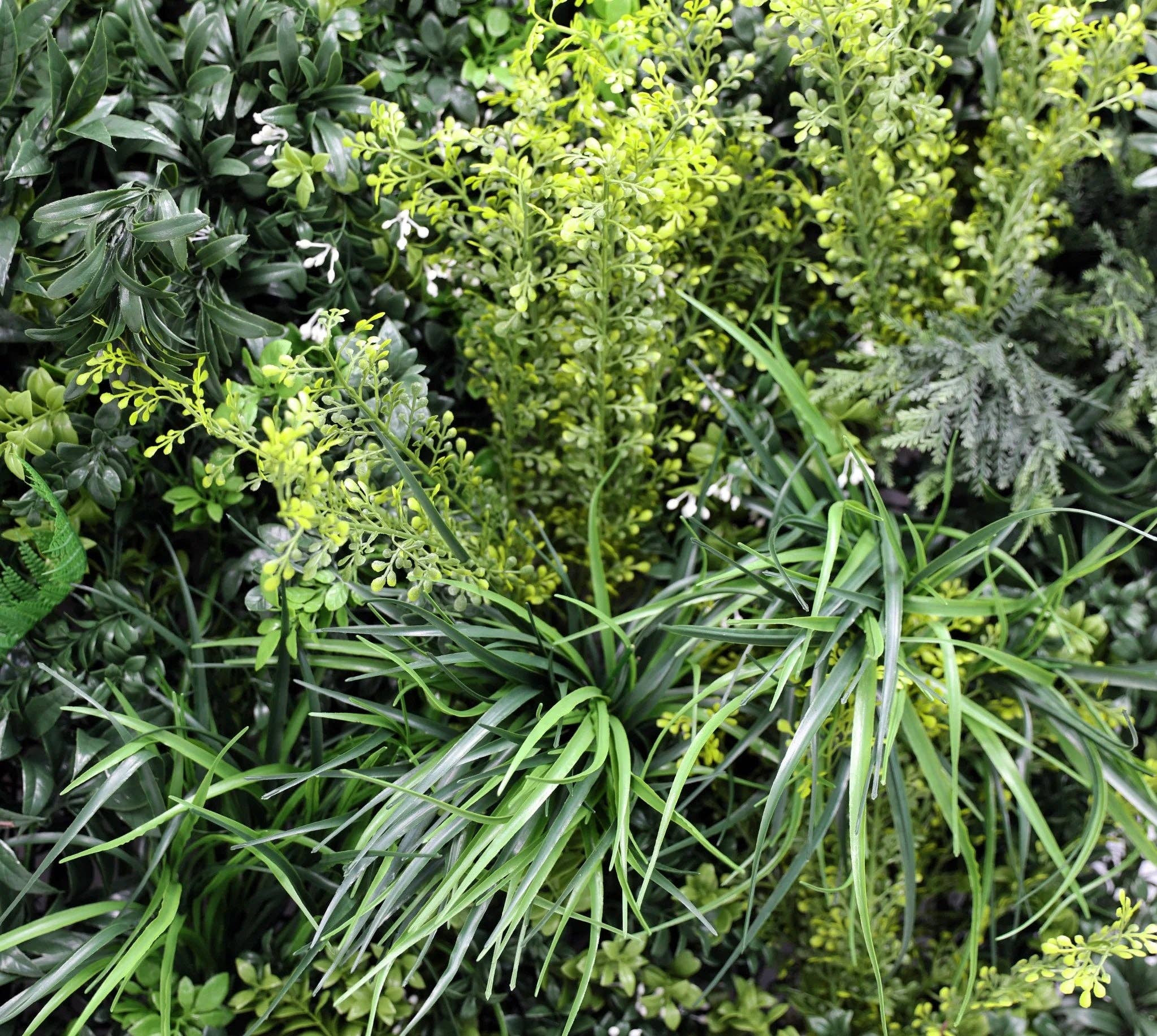 Designer Plants - Wholesale Artificial Plant - Tropical Vibe Artificial Vertical Garden / Green Wall Panel 35" x 35" UV Resistant (Fire Retardant)4