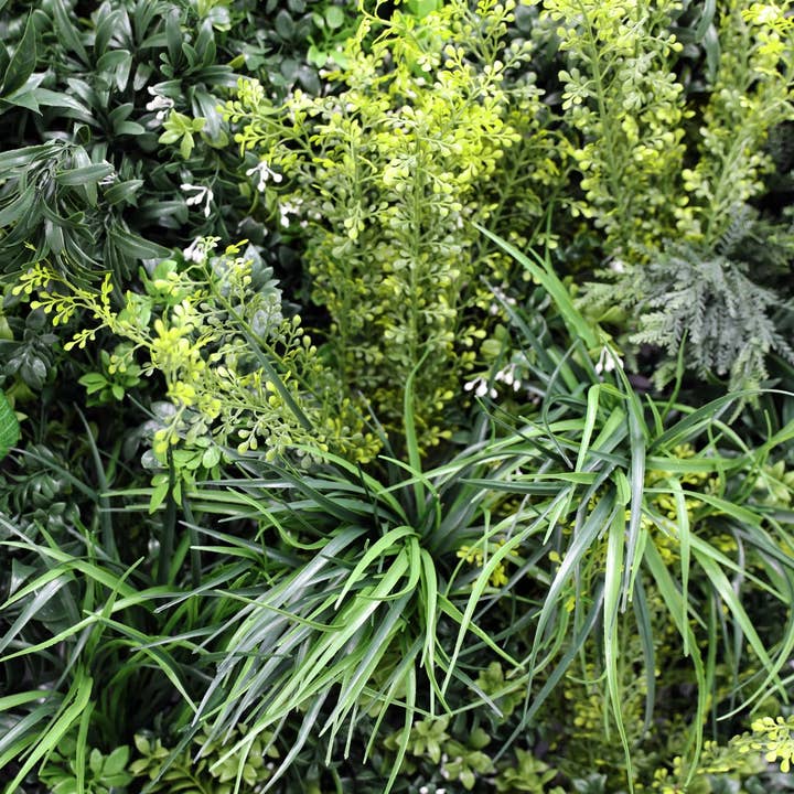 Designer Plants - Wholesale Artificial Plant - Tropical Vibe Artificial Vertical Garden / Green Wall Panel 35" x 35" UV Resistant (Fire Retardant)4