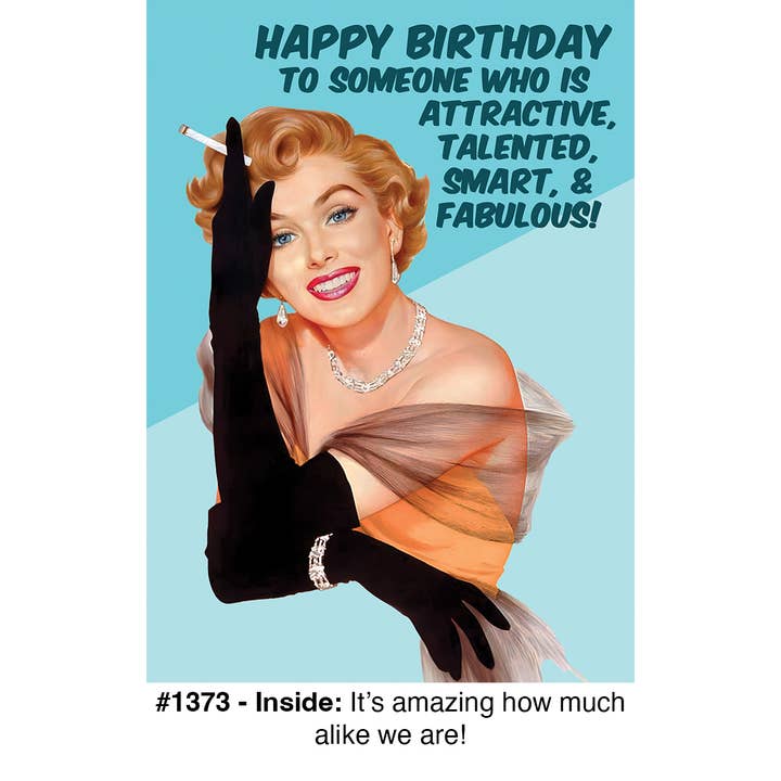 "How Alike We Are" - Birthday Card for wholesale by Magik Missile