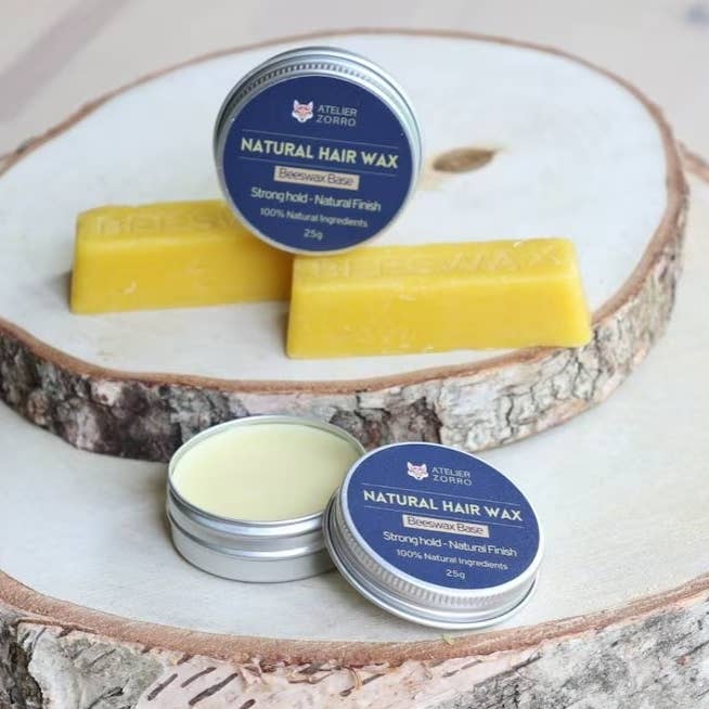Natural Beeswax Hair Wax 25g for wholesale by Atelier Zorro