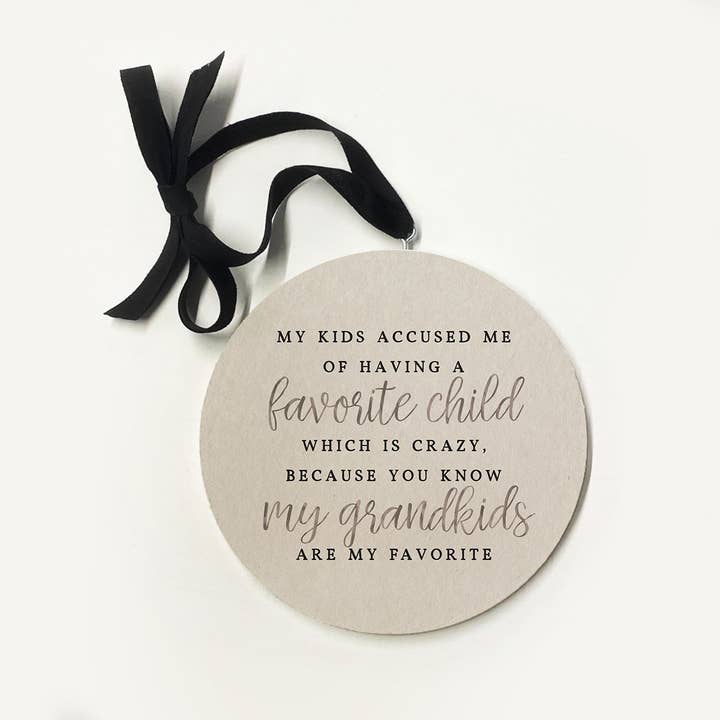 Kendrick Home - Wholesale Ornament - Favorite Child Ornament