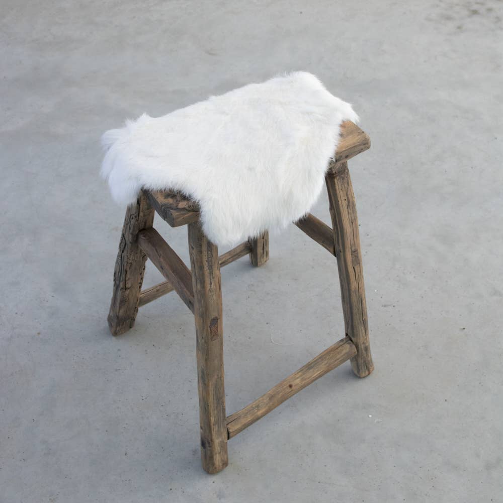 Mars & More - Brand of B Living - Vendita all'ingrosso Vetrina per rivenditori - Accessori - Pelliccia Coniglio Maculato Bianco Grigio 40Cm2