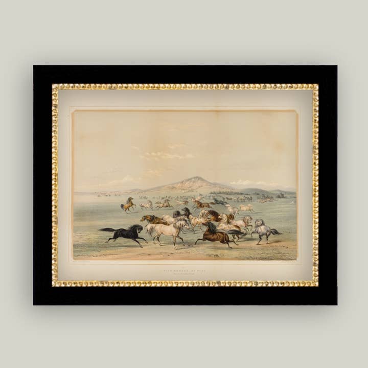 Field Of Horses Framed Antique Art and other Purchase Wholesale large artwork. Free Returns & Net 60 Terms on Faire trending on Faire.