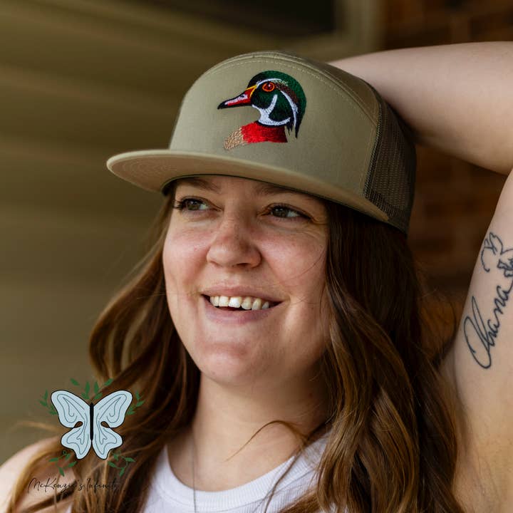 Wood/Woody Duck Embroidered Richardson 168 Hat/Cap for wholesale by McKenzie’s Infinity LLC