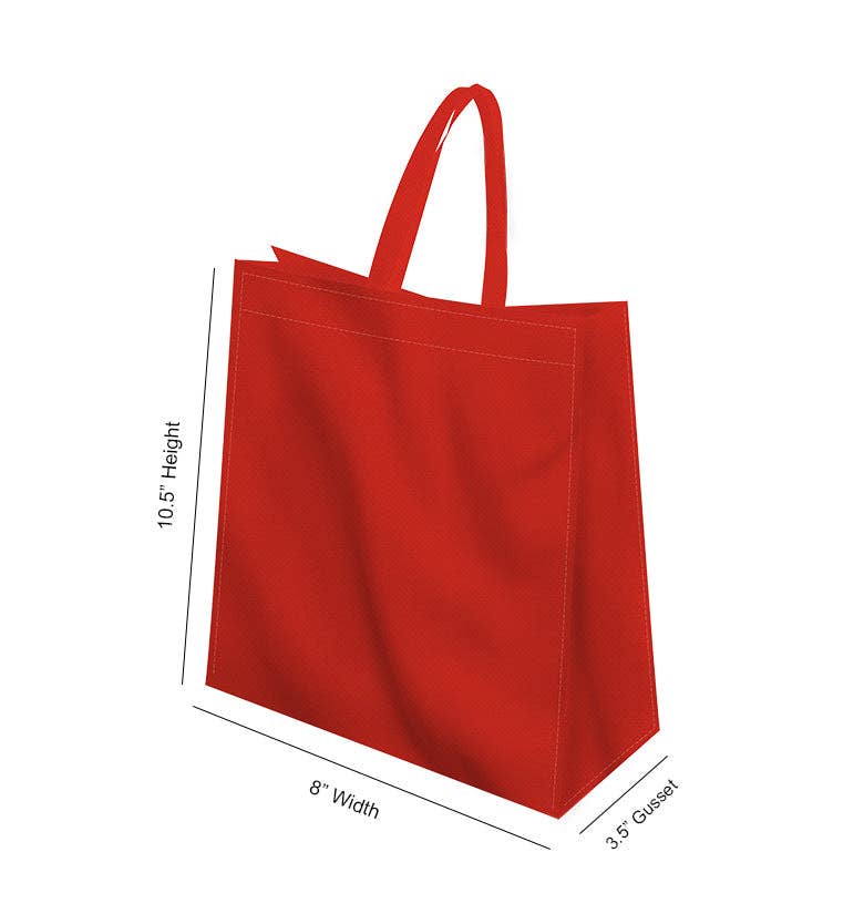 Non Woven Totes - Wholesale Tote Bag - Unisex - Reusable Heavy-Duty Non-Woven Tote Bag - 8x10.5x3.5 | Custom Printed Power Tote Bags27