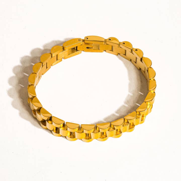 Yannick 18K Gold Non-Tarnish Watchband Bracelet for wholesale on Faire