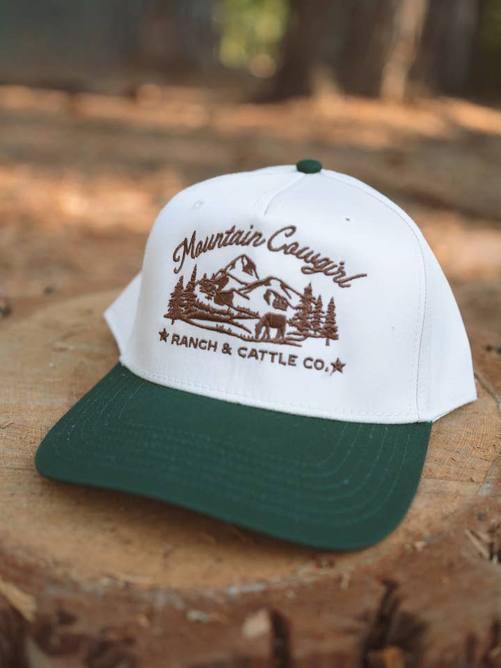 Mountain Cowgirl Embroidered Hat for wholesale by Wilder Made