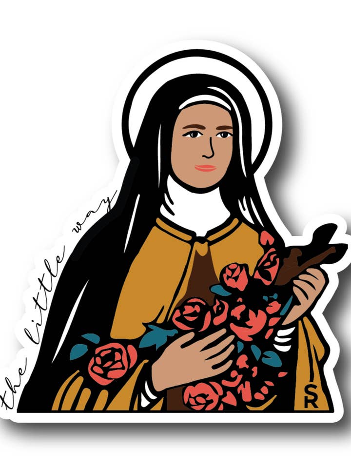 St. Thérèse av Lisieux-klistermärke för wholesale av Sock Religious