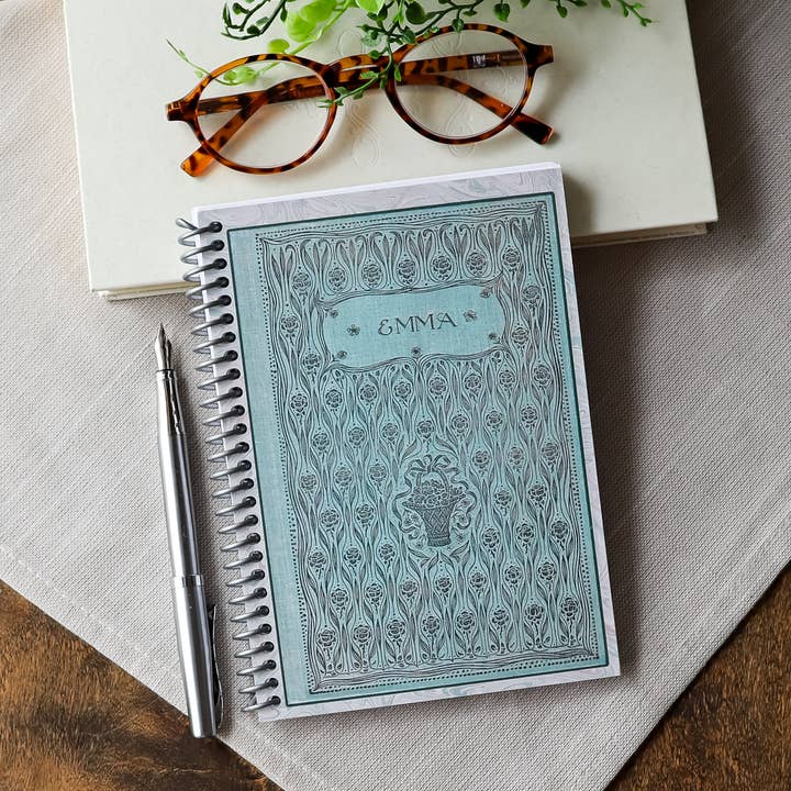 Spiral Notebook, Vintage Book Cover, Emma by Jane Austen for wholesale by Sunshine and Ravioli