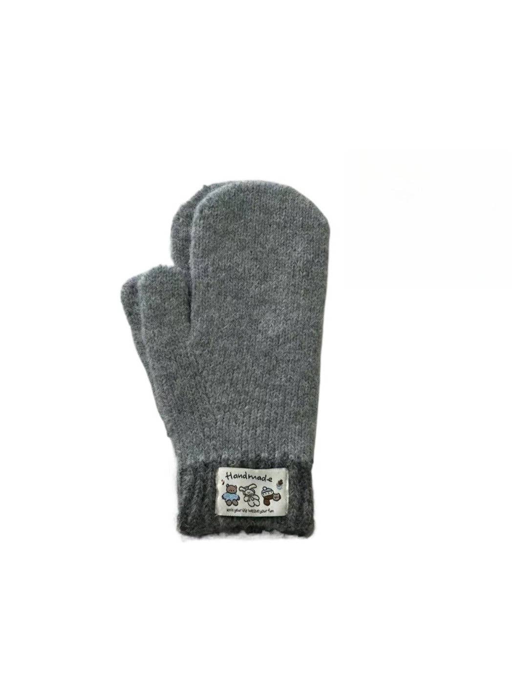 Funkyrel® Atzbranding Limited - Venta al por mayor Manoplas - Mujer - Gloving - Classic Color-Block Full-Cover Knitted Mittens5