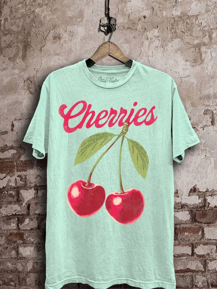 Cherries Graphic Top for wholesale by Lotus Fashion Collection
