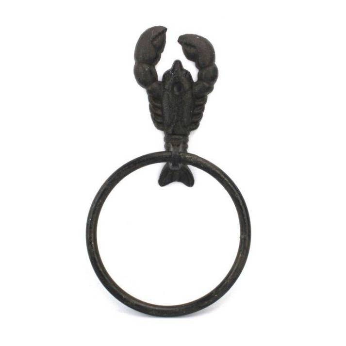 Porta asciugamani a moschettone in ghisa 22,9 cm per la vendita all'ingrosso da parte di Hampton Ironworks