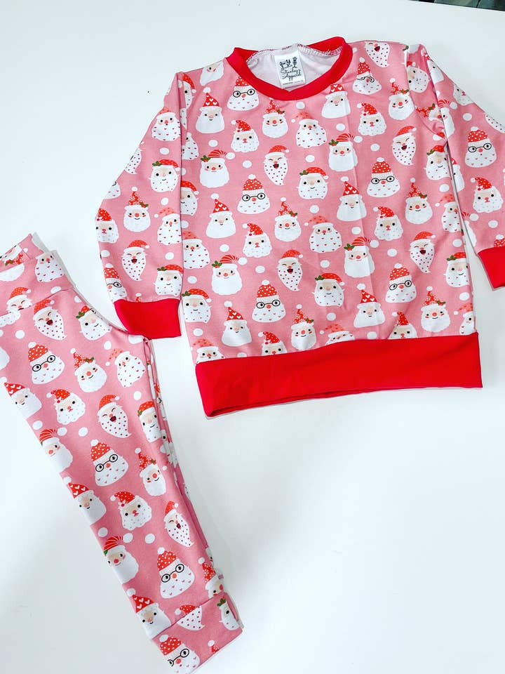 Rosa Weihnachtsmann-Pullover für den Großhandel von Stanley’s apparel